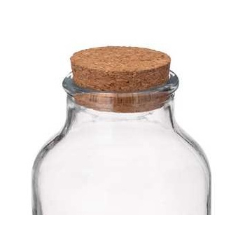 Butelka szklana z korkiem mała karafka RAVO 540 ml woda soki lemoniada nalewki oliwa ocet przyprawy gładka przezroczysta